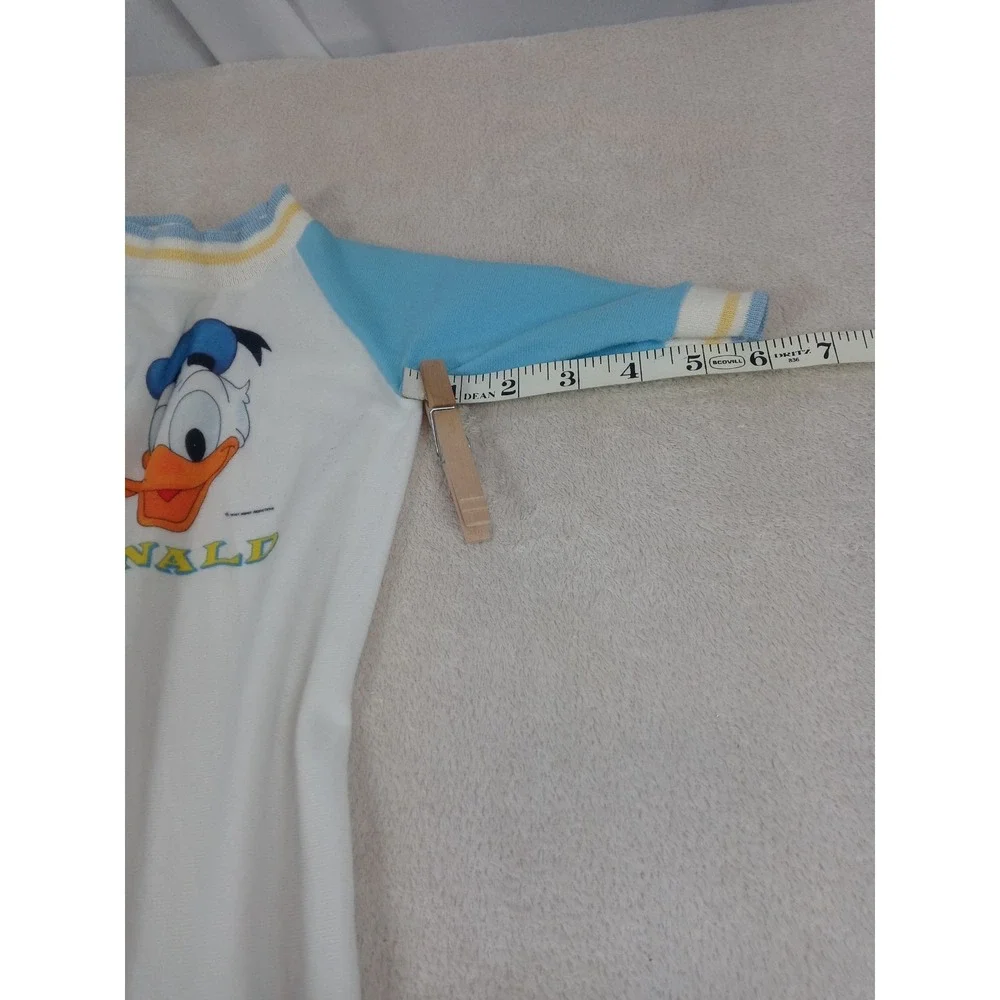 Vintage Donald Duck Jump Suit Baby Sleeper 0-3 Months Retro Disney One Piece Fit